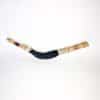 Black Leather bamboo Tepi. Rapé Applicator Queen of the Forest, Shaman tools, Ceremony, Snuff applicator