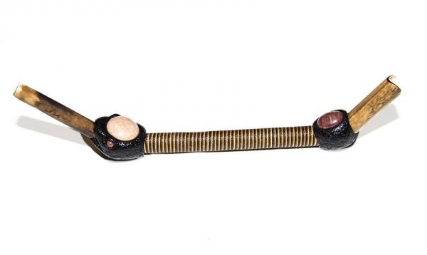 Amber and Agate Tepi applicator – handmade Amazonian rapé applicator from Queen of the Forest