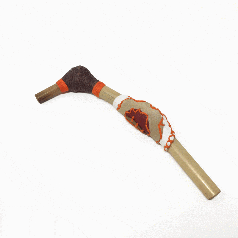 Suede Tepi Snuff Applicator rapé Queen of the Forest, Shaman tools, Ceremony, Snuff applicator