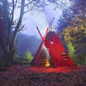 beautiful tipi queen of the forest natural living sacred space indigenous native medicine fire