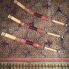 Tepi Snuff Applicator (Red- with Gem Stone and Aya) queen of the forest sacred snuff applicators shaman rhape rapé