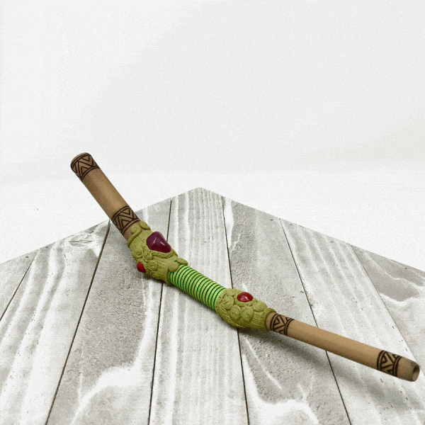 Tepi Snuff Applicator Rhape tool, rapé Queen of the Forest, Shaman tools, Ceremony, Snuff applicator