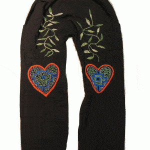 shipibo black ceremony pants queen of the forest shaman trousers