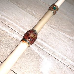 Bone Tepi With Aya 6 Bone Tepi With Aya Bone Tepi with Aya Snuff Applicator Rhape tool, rapé Queen of the Forest, Shaman tools, Ceremony