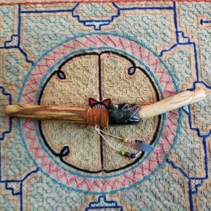 Palo Santo Tepi with Serpentine Stone Rhape tool, rapé Queen of the Forest, Shaman tools, Ceremony, Snuff applicator