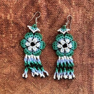 indigenous beaded jewelry - Beaded Earring from Amazon Indigenous tribes.queen of the forest beaded jewelry indigenous sacred beaded art