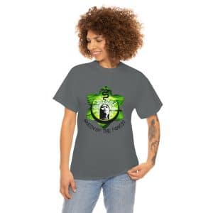 Unisex Heavy Cotton Tee, Queen of the Forest Logo T-shirt, Unisex, Shaman T-Shirt, Rhape Sacred Rapé Aya, Geometric T-shirt, Mens, Women's Shirt