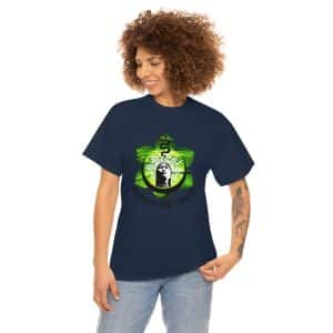 Unisex Heavy Cotton Tee, Queen of the Forest Logo T-shirt, Unisex, Shaman T-Shirt, Rhape Sacred Rapé Aya, Geometric T-shirt, Mens, Women's Shirt