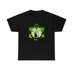 Unisex Heavy Cotton Tee, Queen of the Forest Logo Black T-shirt, Unisex, Shaman T-Shirt, Rhape Sacred Rapé Aya, Shaman Clothes, Geometric T-shirt, Mens, Women's Shirt