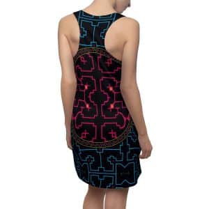 Sew Racerback Women's Shipibo Pattern Dress, Queen of the Forest Dress, Shipiba, Shipibo, Festival, Aya, Ceremony, Geometric Pattern Dress