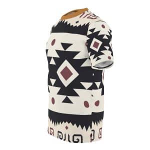 Incan Pattern Unisex Sew Tee Queen of the Forest T-shirt, Geometric T-shirt, Shaman, Ceremony, Aya, Indigenous design shirt, Mens Short sleeve,