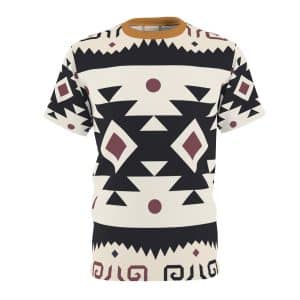 Incan Pattern Unisex Sew Tee Queen of the Forest T-shirt, Geometric T-shirt, Shaman, Ceremony, Aya, Indigenous design shirt, Mens Short sleeve,