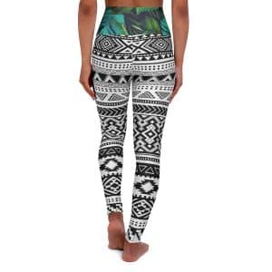 Inca Jungle High Waisted Yoga Leggings, Queen of the Forest Clothing, Shipibo Clothing, Woman's workout pants, shipiba