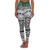 Inca Jungle High Waisted Yoga Leggings, Queen of the Forest Clothing, Shipibo Clothing, Woman's workout pants, shipiba