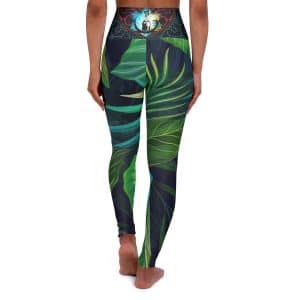 She of the Jungle High Waisted Yoga Leggings, Queen of the forest apparel, yoga, shipibo leggings,