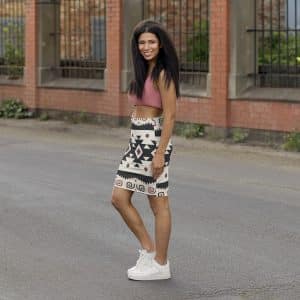 Medicine Goddess Women's Mini Skirt, Queen of the forest apparel, Shipibo, Medicine skirt, indigenous,