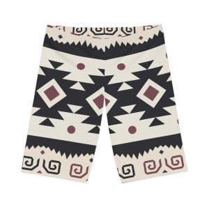 indigenous bike shorts style, queen of the forest, women's shorts, Aztec Princess Women's Bike Shorts, Yoga shorts, festival clothing