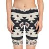 indigenous bike shorts style, queen of the forest, women's shorts Aztec Princess Women's Bike Shorts, yoga clothing, festival shorts