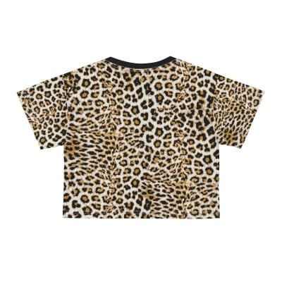 Jaguar pattern women's t-shirt, women's jungle t-shirt, queen of the forest,Black collar Jaguar Girl T-Shirt