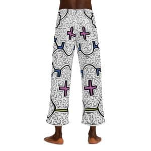 Men's Shipibo Pattern Pants (AOP) Pattern Pants, Yoga Pants, Queen of the Forest Apparel, Festival Clothing, Mens shipibo pants, jungle pants, ceremony clothing