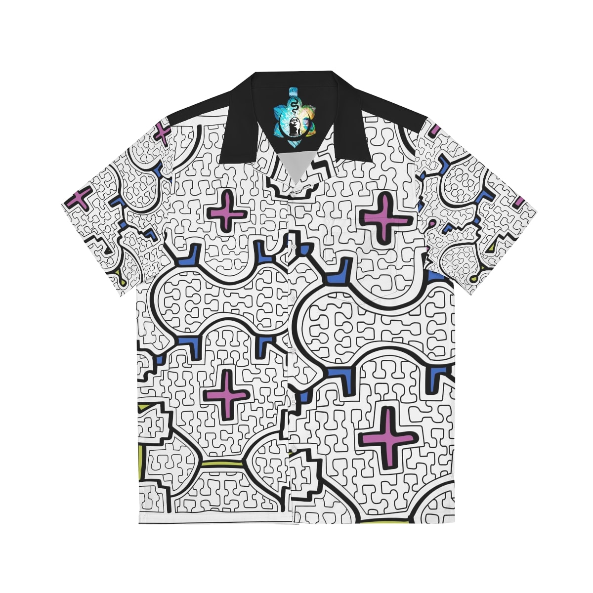 Louis Vuitton Men's Graffiti Button-Up Shirt