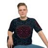 Men's Shipibo Pattern Loose T-shirt, Festival T-shirt, Queen of the Forest Apparel, Ceremony Clothes, Geometric T-Shirt,