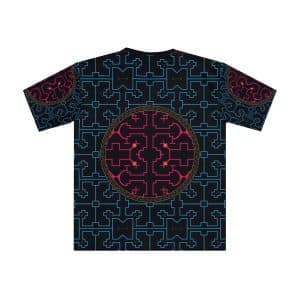 Men's Shipibo Pattern Loose T-shirt, Festival T-shirt, Queen of the Forest Apparel, Ceremony Clothes, Geometric T-Shirt,