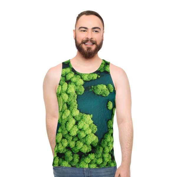 Unisex Amazon Forest Tank Top, Festival Clothing, Queen of the Forest Apparel, Jungle Tank top, Mens/Woman't Tank top, Sleeveless shirt.