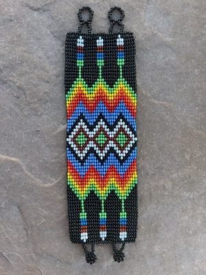 bracelet, Indigenous jewelry, Queen of the Forest, beaded bracelet