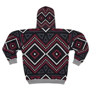 Tribal Seamless Pattern. Aztec - Inca Style Zipped fleece jacket - Image 3