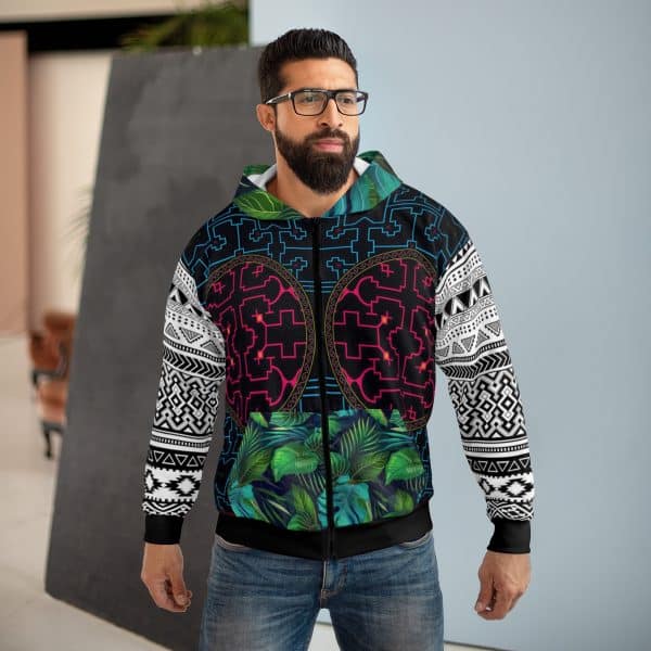 The Shaman Look AOP Unisex Zip Hoodie - Image 3