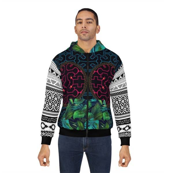 The Shaman Look AOP Unisex Zip Hoodie - Image 4