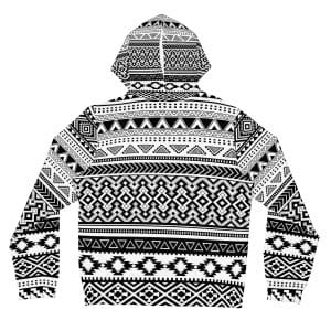Shipibo Patterns Women’s Full-Zip Hoodie (AOP) - Image 14
