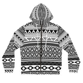 76819 Shipibo Patterns Women’s Full-Zip Hoodie (AOP)