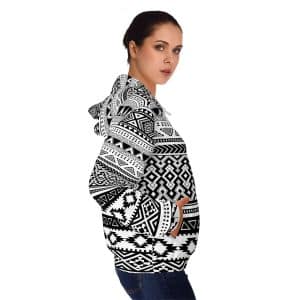Shipibo Patterns Women’s Full-Zip Hoodie (AOP) - Image 6