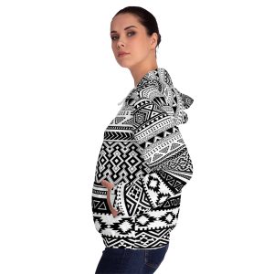 Shipibo Patterns Women’s Full-Zip Hoodie (AOP) - Image 11