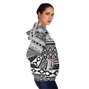 Shipibo Patterns Women’s Full-Zip Hoodie (AOP) - Image 12
