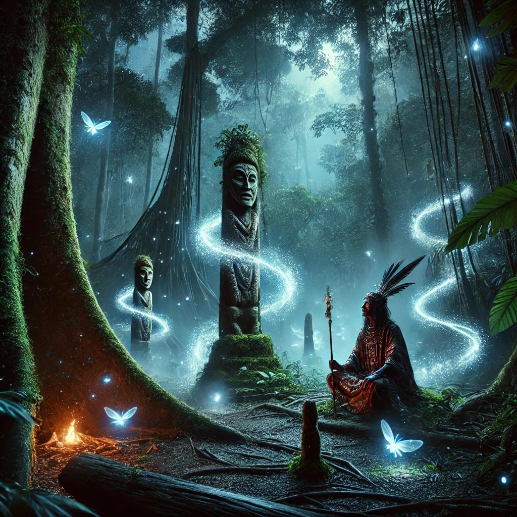 Whispers Of The Amazon 2 Whispers Of The Amazon A mystical and enchanting scene deep in the Amazon Whispers of the Amazon