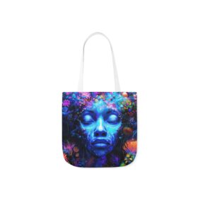 Front 1 Cosmic Vision Tote Bag – Psychedelic Forest Art