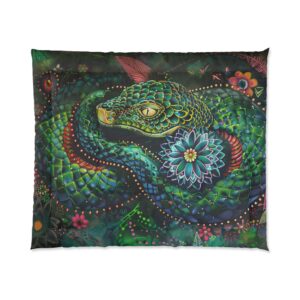 Forest Serpent Blanket – Ancestral Wisdom and Spiritual Protection