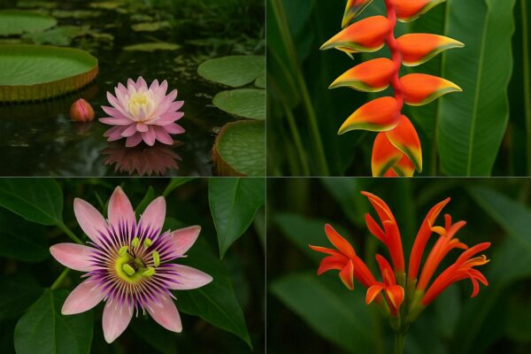 Exotic Flowers of the Amazon: A World of Color and Mystery