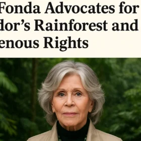 Jane Fonda Advocates for Ecuador's Rainforest and Indigenous Rights