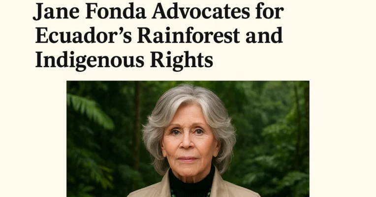 Jane Fonda Advocates for Ecuador's Rainforest and Indigenous Rights