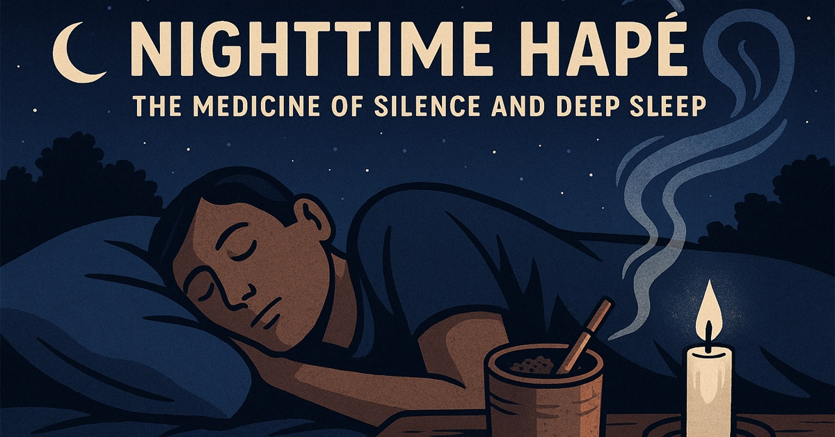 Nighttime Hapé (Rapé): How This Sacred Medicine Supports Deep Sleep &Amp; Dreams 1 Nighttime Hapé (Rapé): How This Sacred Medicine Supports Deep Sleep &Amp; Dreams Nighttime Hapé: The Medicine of Silence and Deep Sleep