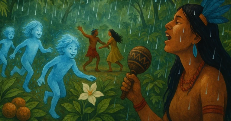 Criancas da chuva Children of the Rain: Legends and Rituals of the First Waters