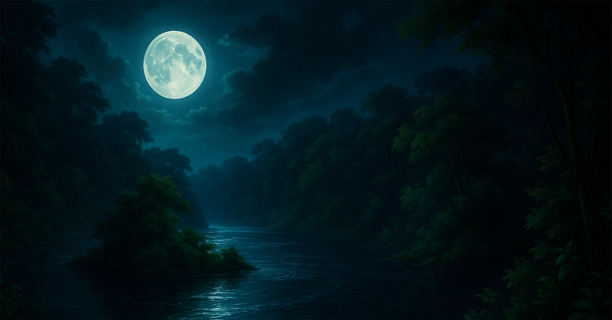 the noctunal waters The Nocturnal Waters: Spiritual Mysteries of Rivers Beneath the Moon