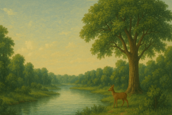 mirror of the forest nature reflection human awareness