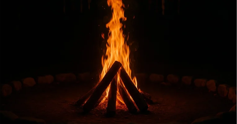 light the fire warm the soul sacred flame forest