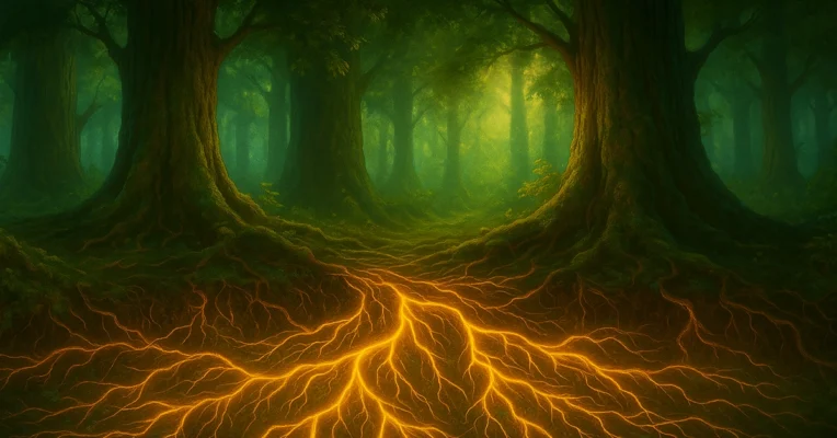 when trees speak beneath the earth forest roots communication