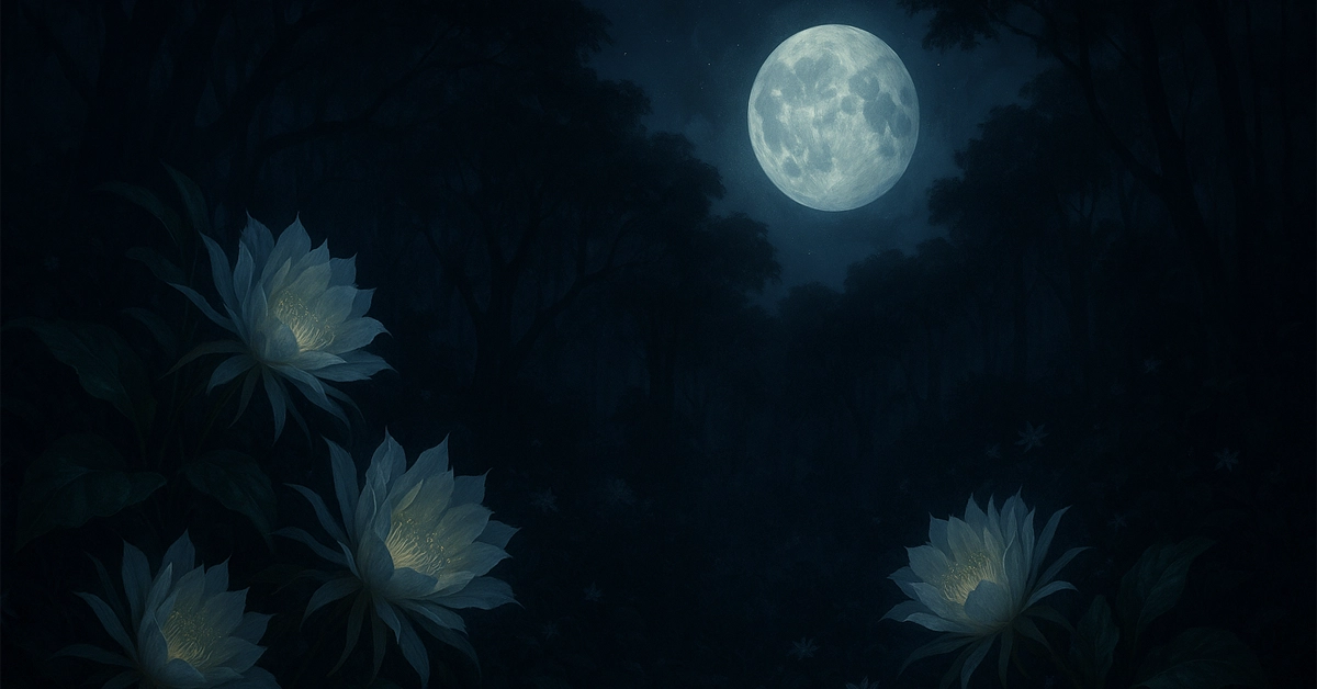 plants that only open under moonlight midnight blooming flowers